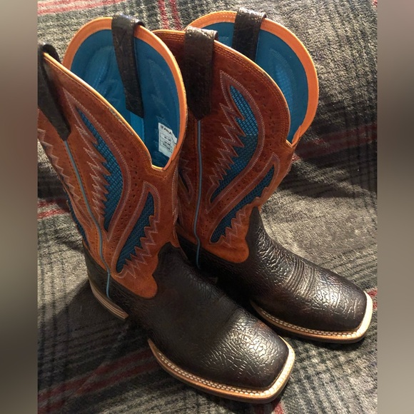 ARIAT MEN'S VENTTEK QUICKDRAW SQUARE TOE WESTERN WORK - Picture 2 of 5